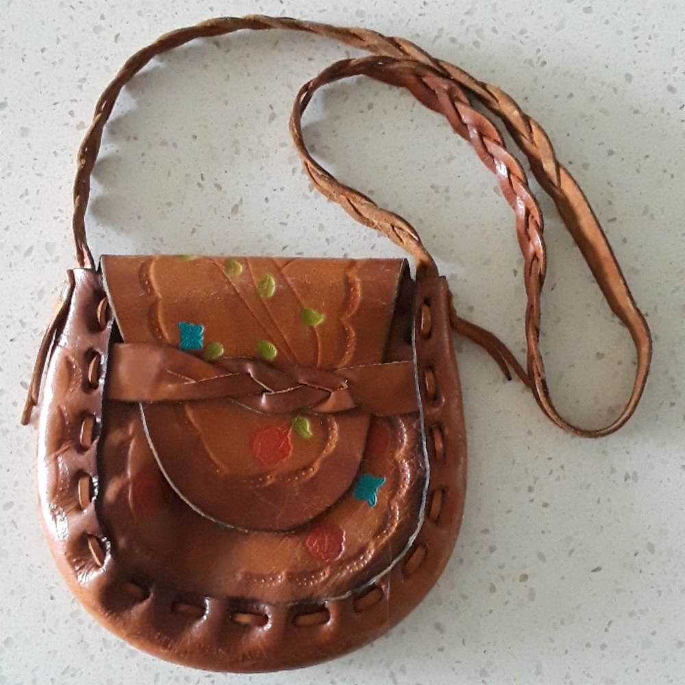 Vintage leather satchel - Picture 1 of 9